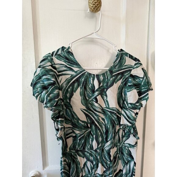 Who what Wear women’s size X-large green leaf dress - Picture 3 of 10